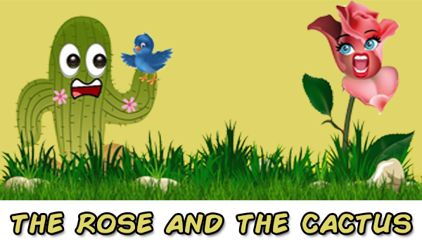 The kind cactus and the proud rose